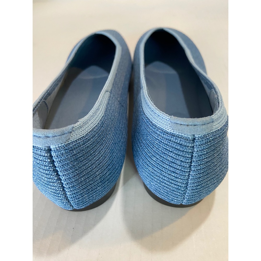 Vivaia Margot 2.0 Square Toe Ballet Flats Denim Blue Knit Womens EU 38 - Picture 5 of 8